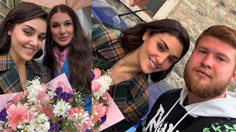Ханде Эрчель поделилась моментами закулисья со съёмок